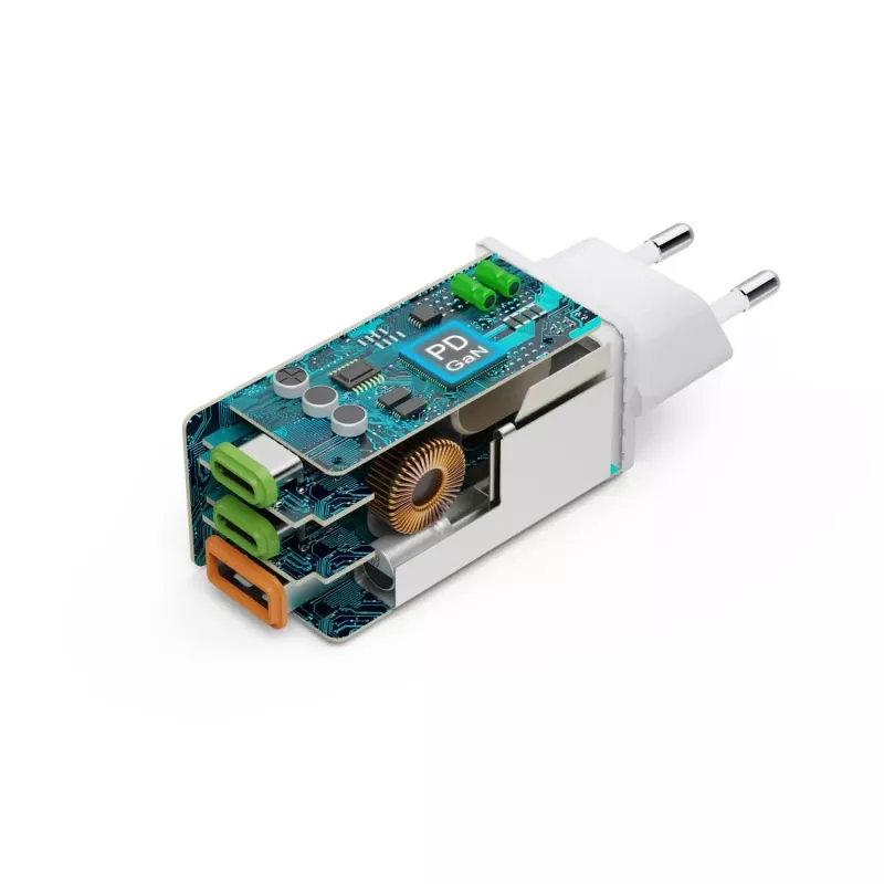 Hama 00125142 universalus greitasis 65 W įkroviklis su trimis USB prievadais, baltas