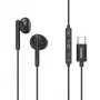 Ausinės Hama Classy laidinės į ausis skambučiams/muzikai USB Type-C juodos