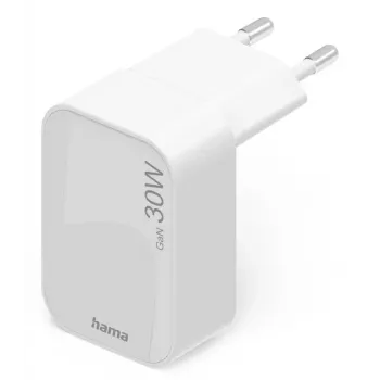Hama 00201954 Greitasis įkroviklis išmaniesiems telefonams ir planšetėms, 30 W, USB-C, baltas