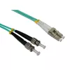 EFB-Elektronik Duplex šviesolaidinis jungiamasis kabelis LC-ST 50/125 µm OM3 LSZH, 10 m, turkio spalvos, O0313.10