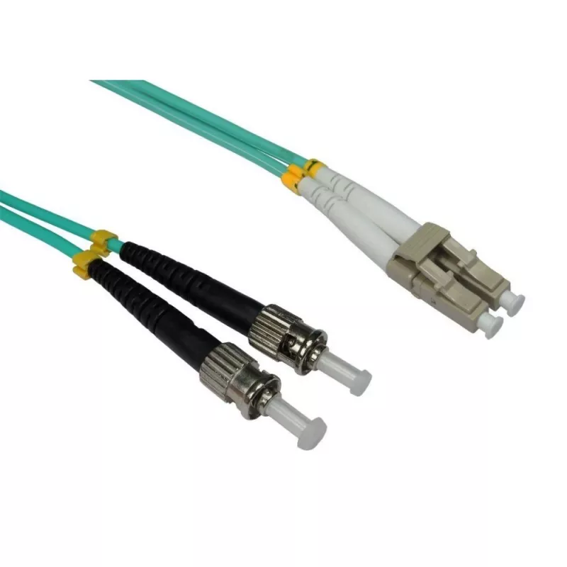 EFB-Elektronik Duplex šviesolaidinis jungiamasis kabelis LC-ST 50/125 µm OM3 LSZH, 10 m, turkio spalvos, O0313.10