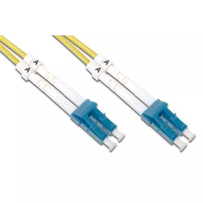 EFB Elektronik O0350.20 dupleksinis šviesolaidinis jungiamasis kabelis LC-LC 9/125 µm OS2 LSZH, 20 m, geltonas