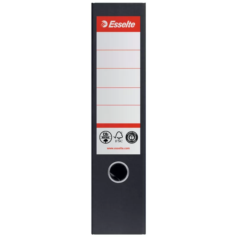 Esselte Lever Arch File Nr.1, 100% perdirbtas kartonas, A4, laikymui, juoda, 500 lapų, 80 g/m²