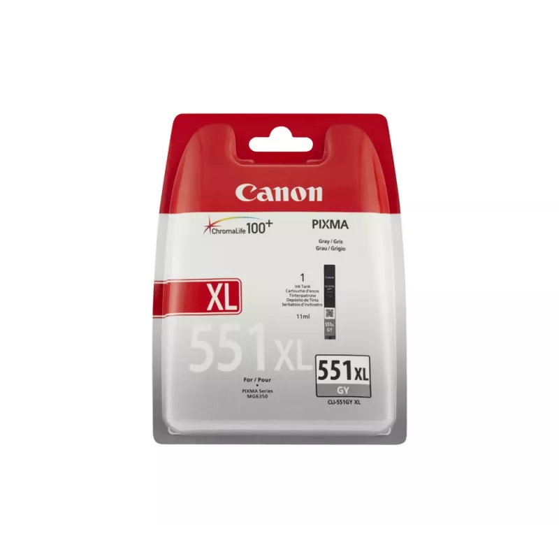 Canon CLI-551XL GY original didelės talpos pilka rašalo kasetė 1 vnt.