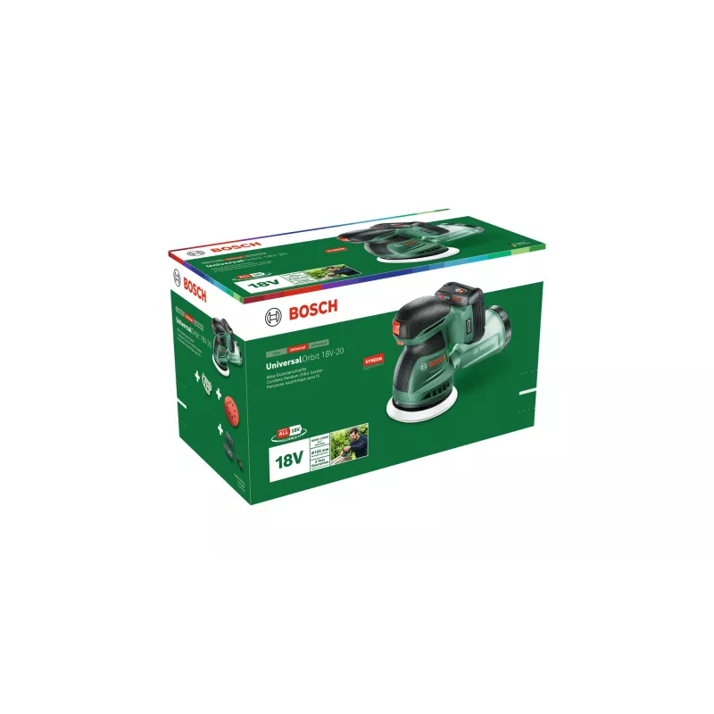 Bosch UniversalOrbit 18V-20 (Baretool) orbitinis šlifuoklis