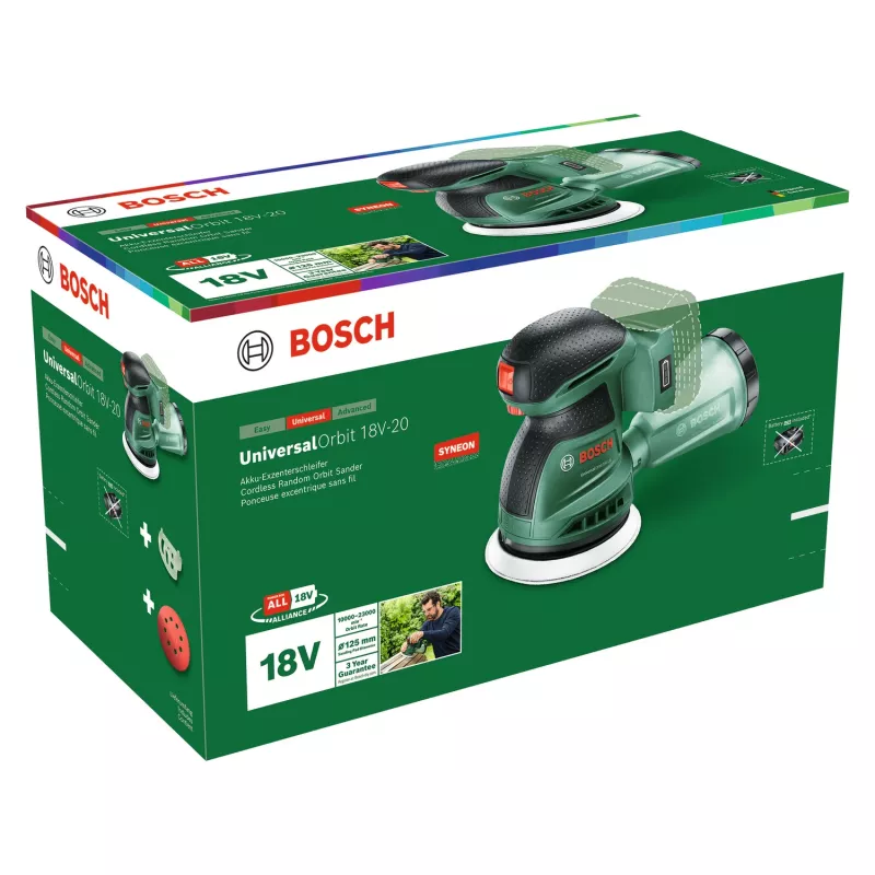 Bosch UniversalOrbit 18V-20 (Baretool) orbitinis šlifuoklis