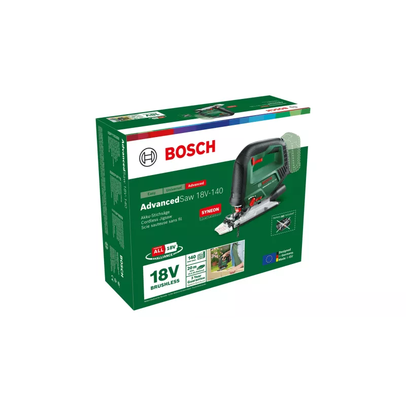 Bosch AdvancedSaw 18V-140 pjūklas stūmoklinis 3000 spm 1,6 kg