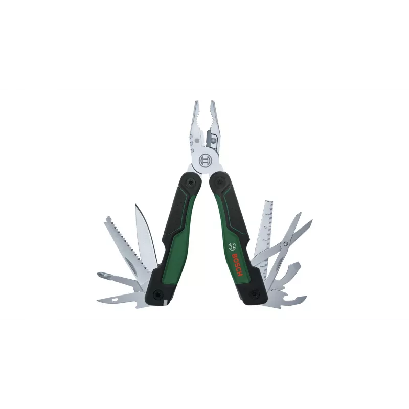 Bosch 1 600 A02 Z98 daugiafunkciniai universalūs reples 16 įrankių viename, kišeninis dydis, juoda/žalia