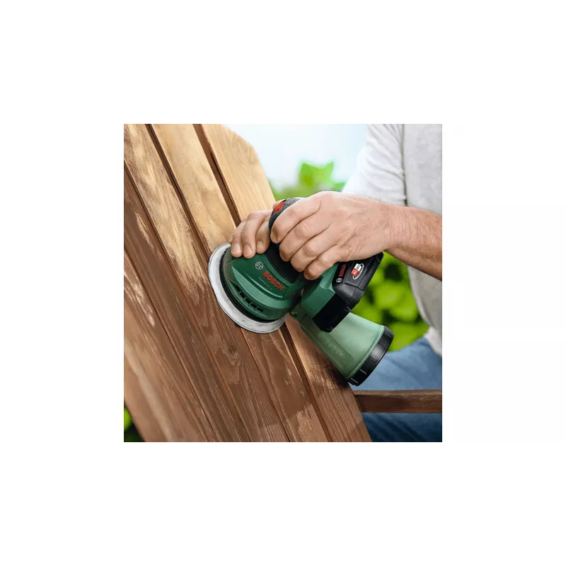 Bosch EasyOrbit 18V-10 orbitinis šlifuoklis 23000 OPM juoda, žalia