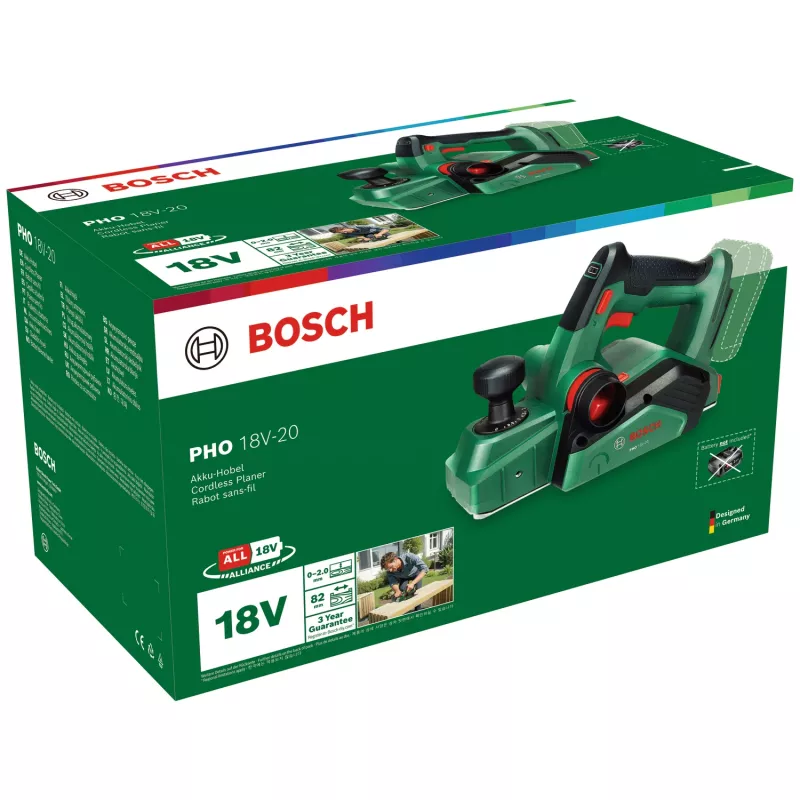 Belaidis oblius Bosch PHO 18V-20 (be akumuliatoriaus ir įkroviklio), žalias