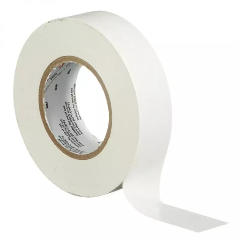 3M 165WH6E elektros izoliacinė juosta, balta, 1 vnt.