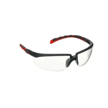 Apsauginiai akiniai 3M S2001SGAF-RED, plastikiniai, pilki/raudoni