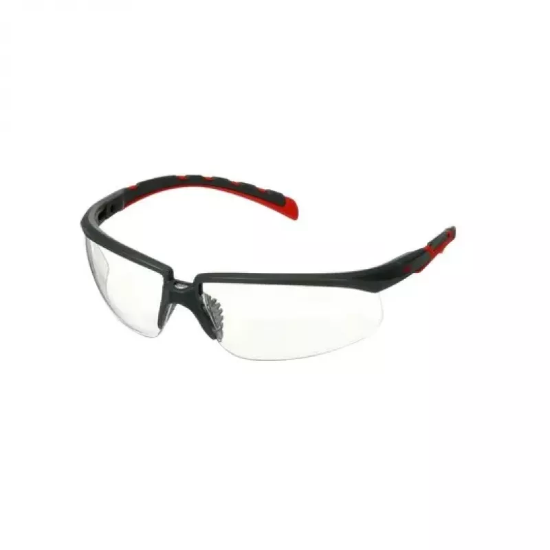 Apsauginiai akiniai 3M S2001SGAF-RED, plastikiniai, pilki/raudoni