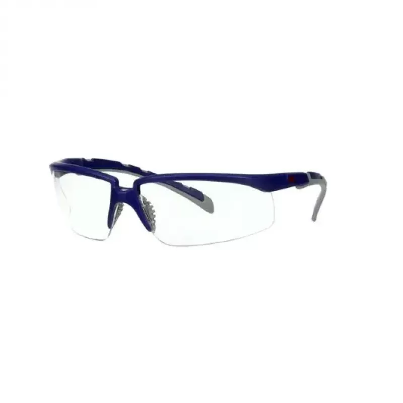 Apsauginiai akiniai 3M S2001ASP-BLU plastikiniai mėlyni, pilki