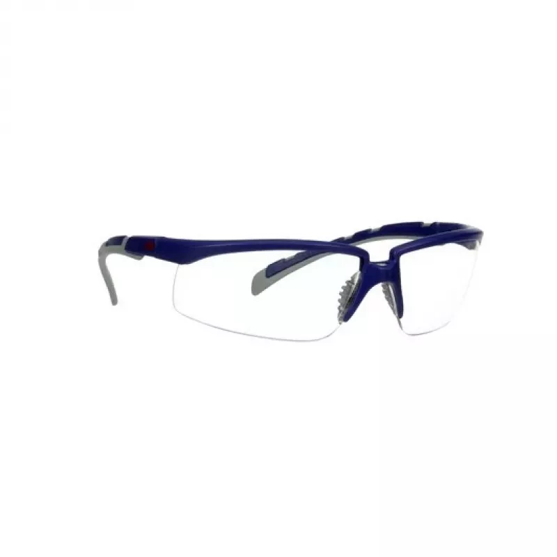 Apsauginiai akiniai 3M S2001ASP-BLU plastikiniai mėlyni, pilki
