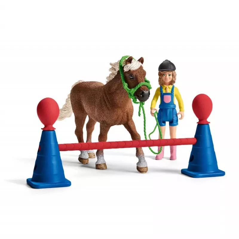 Schleich Pony Agility treniruotės rinkinys, įvairiaspalvis, plastikinis