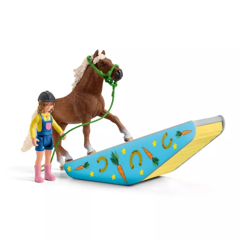 Schleich Pony Agility treniruotės rinkinys, įvairiaspalvis, plastikinis