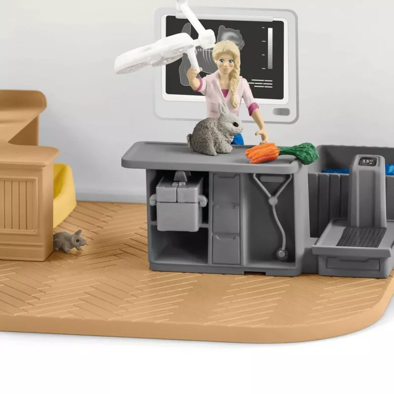 schleich Veterinarijos praktika su gyvūnais, Ūkis, Ūkio gyvūnai / ūkio žaislai, 3 m., Įvairiaspalvis