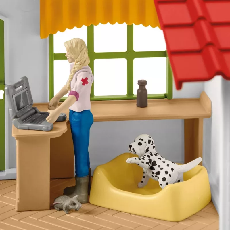 schleich Veterinarijos praktika su gyvūnais, Ūkis, Ūkio gyvūnai / ūkio žaislai, 3 m., Įvairiaspalvis