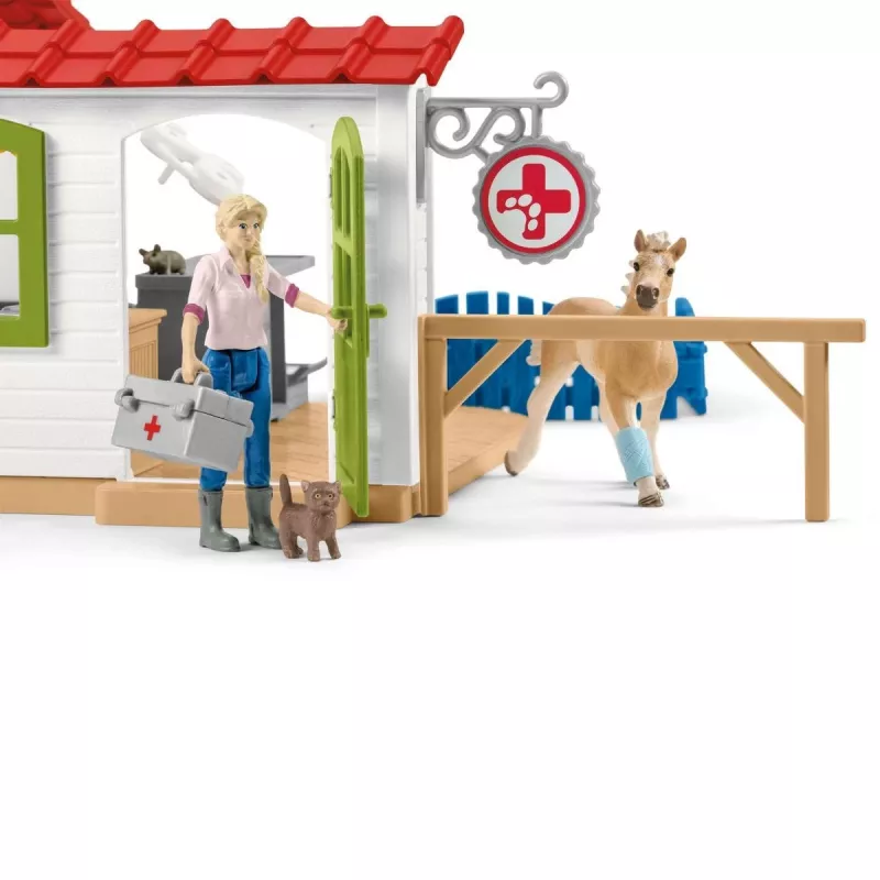 schleich Veterinarijos praktika su gyvūnais, Ūkis, Ūkio gyvūnai / ūkio žaislai, 3 m., Įvairiaspalvis