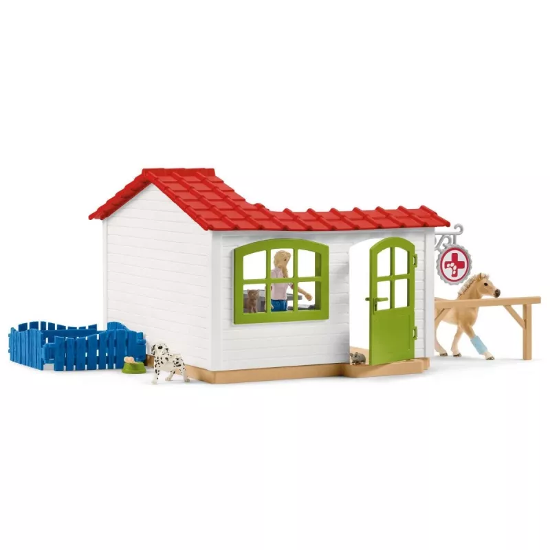 schleich Veterinarijos praktika su gyvūnais, Ūkis, Ūkio gyvūnai / ūkio žaislai, 3 m., Įvairiaspalvis