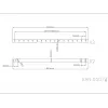 Multibrackets M Prailginimo vamzdis lubiniam laikikliui juodas 3000 mm