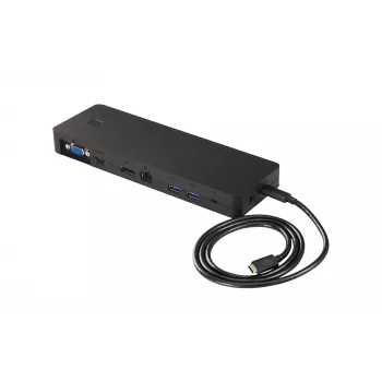 Fujitsu S26391-F1667-L100 USB Type-C dokas / prievadų replikatorius, laidinis, USB 3.2 Gen 1, juodas