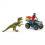 Žaislų rinkinys Schleich Dinozaurai Pabėgimas nuo Velociraptor keturračiu