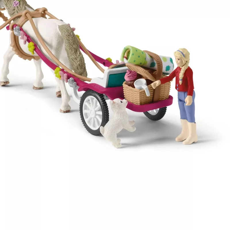 Schleich HORSE CLUB Mažas vežimėlis didžiajam žirgų šou
