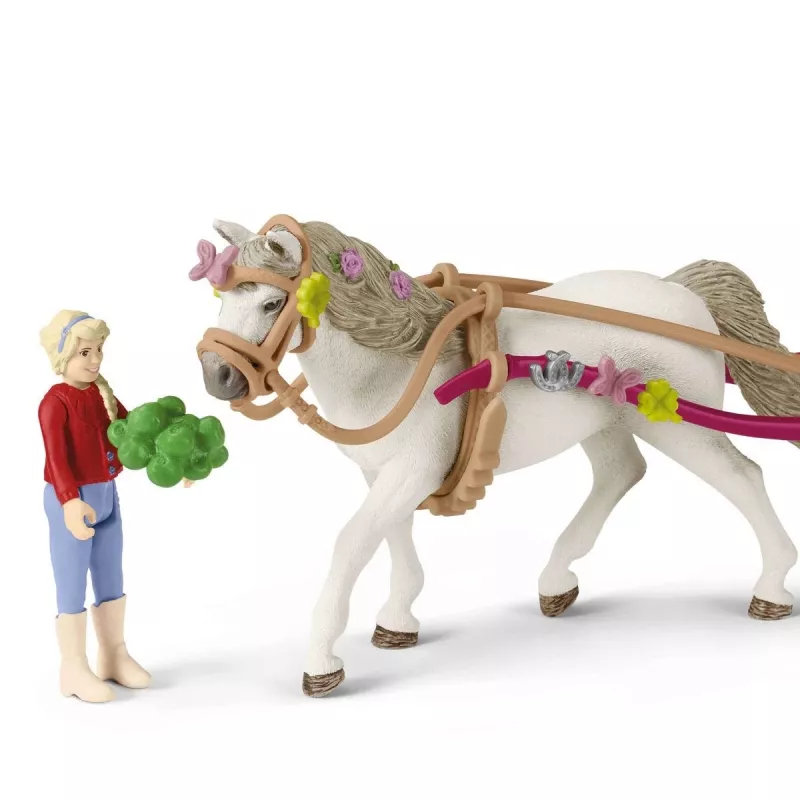 Schleich HORSE CLUB Mažas vežimėlis didžiajam žirgų šou