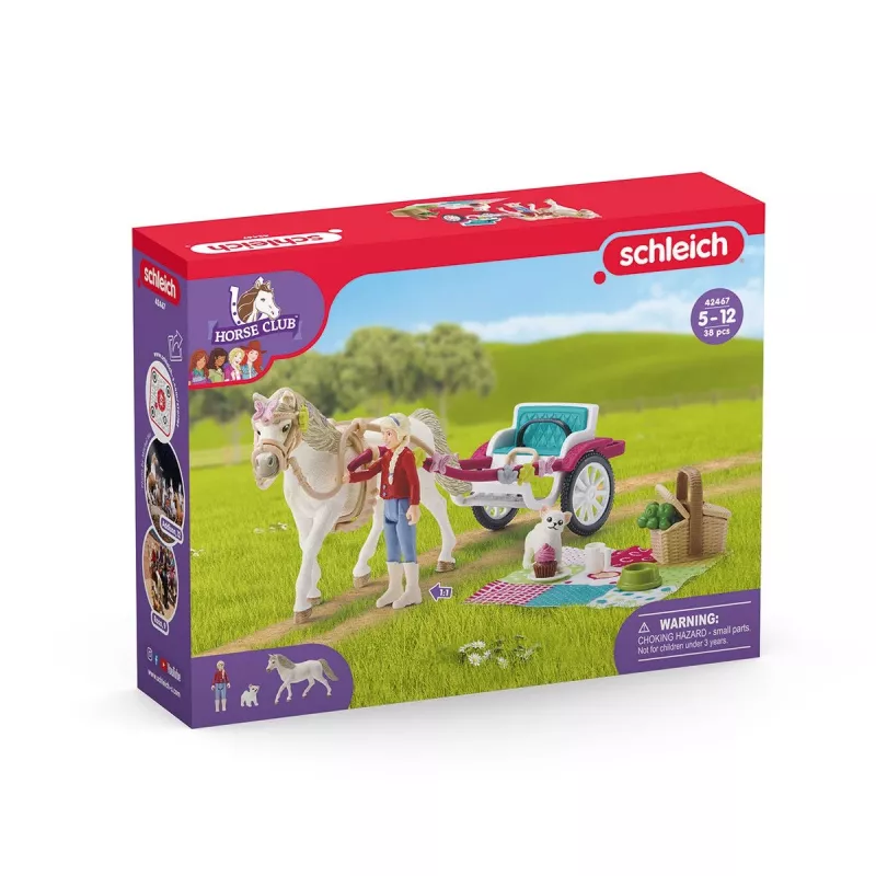 Schleich HORSE CLUB Mažas vežimėlis didžiajam žirgų šou
