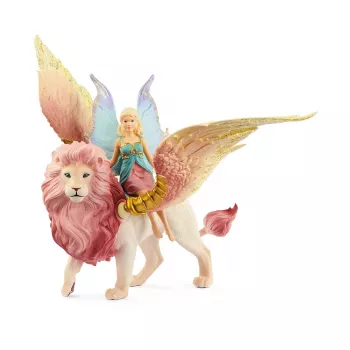 Schleich BAYALA Fėja Skrydyje ant Sparnuoto Liūto