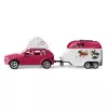Schleich HORSE CLUB Žirgų nuotykių komplektas su automobiliu ir priekaba