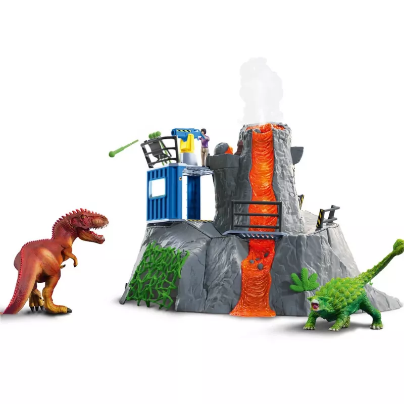 Schleich Dinosaurs Ugnikalnio Ekspedicijos Bazinė Stovykla Įvairiaspalvė 42564