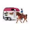 schleich HORSE CLUB Žirgo nuotykiai su automobiliu ir priekaba