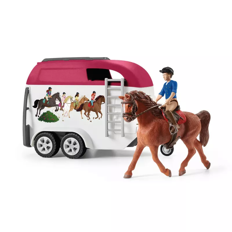 schleich HORSE CLUB Žirgo nuotykiai su automobiliu ir priekaba