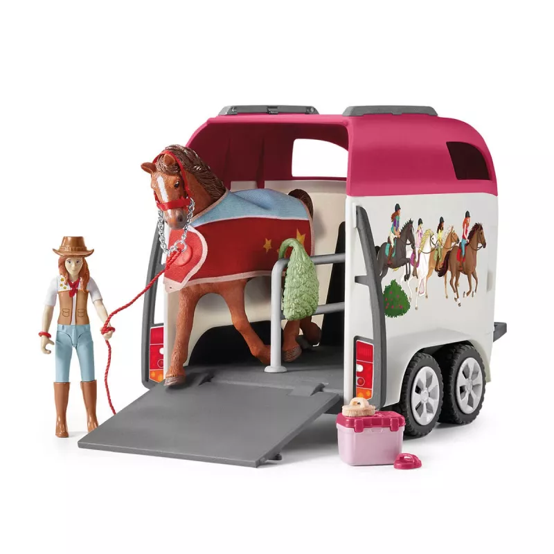 schleich HORSE CLUB Žirgo nuotykiai su automobiliu ir priekaba