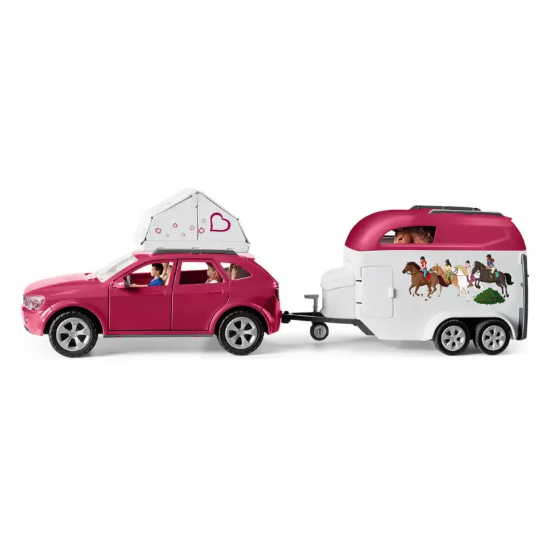 schleich HORSE CLUB Žirgo nuotykiai su automobiliu ir priekaba