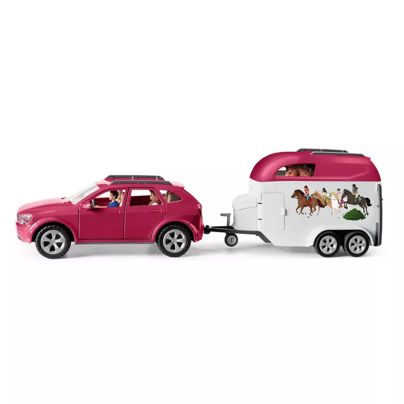 schleich HORSE CLUB Žirgo nuotykiai su automobiliu ir priekaba
