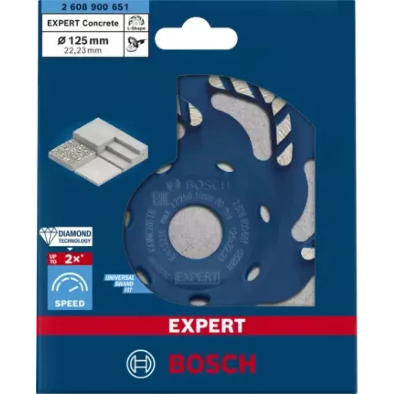 Bosch 2 608 900 651 šlifavimo galvutė betonui, 12,5 cm