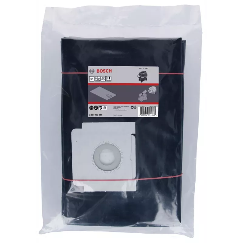 Filternių maišelių rinkinys Bosch GAS 35 H AFC 2607432050 – 5 vnt., vienkartiniai dulkių maišeliai