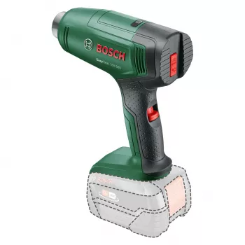 Karšto oro pistoletas Bosch EasyHeat 18V-500, 72 W, 350–450 °C, akumuliatorinis, žalias