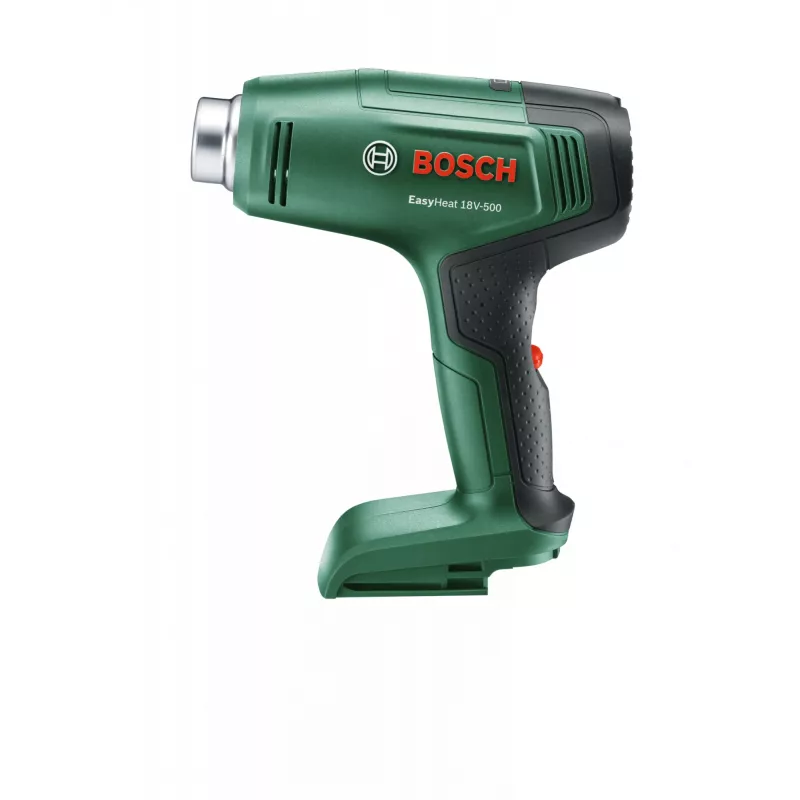 Karšto oro pistoletas Bosch EasyHeat 18V-500, 72 W, 350–450 °C, akumuliatorinis, žalias