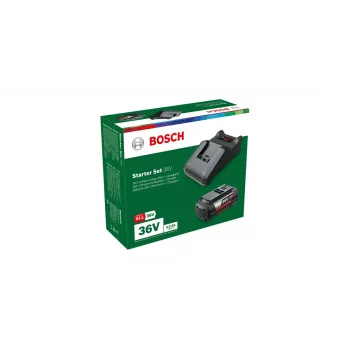 Akumuliatoriaus ir įkroviklio rinkinys Bosch GBA 36V 4.0Ah + AL 36V-20, ličio jonų, 36 V, 4.0 Ah