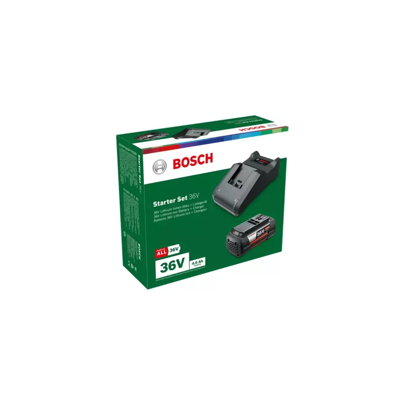 Akumuliatoriaus ir įkroviklio rinkinys Bosch GBA 36V 4.0Ah + AL 36V-20, ličio jonų, 36 V, 4.0 Ah