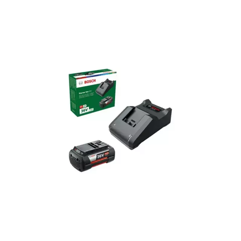 Akumuliatoriaus ir įkroviklio rinkinys Bosch GBA 36V 4.0Ah + AL 36V-20, ličio jonų, 36 V, 4.0 Ah