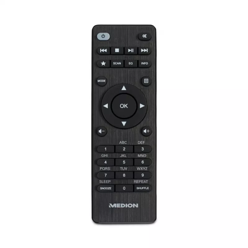 Internetinis radijas MEDION LIFE P85333 — DAB+ / FM, 12 W RMS, 2,8 colio TFT, Wi‑Fi 802.11a/b/g, 3,5 mm lizdas, pilka spalva