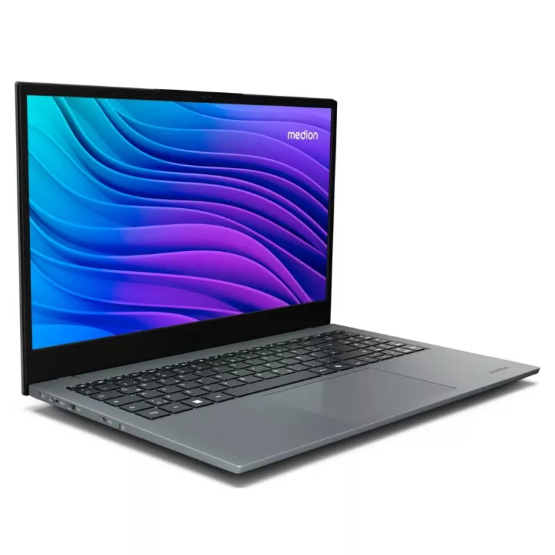 Nešiojamas kompiuteris MEDION E15443 Intel Core Ultra 5 125H 39,6 cm (15,6 colio) Full HD 16 GB DDR5-SDRAM 512 GB SSD Windows 11 Home Pilka