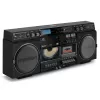 Muzikos sistema MEDION LIFE P66538 – 20 W, 2 krypčių garsiakalbiai, DAB+/FM/PLL, Bluetooth, LCD ekranas, juoda