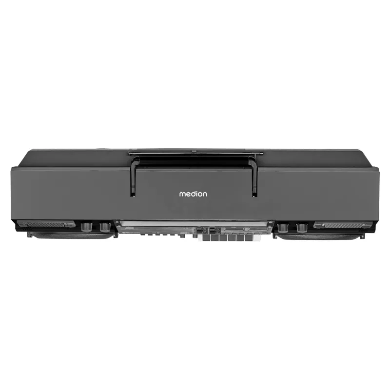 Muzikos sistema MEDION LIFE P66538 – 20 W, 2 krypčių garsiakalbiai, DAB+/FM/PLL, Bluetooth, LCD ekranas, juoda